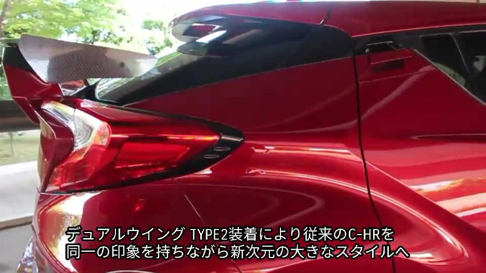 C-HR カボワンスポーツウイング KABO1 Sports Dual Wing Type-2 Japan for Toyota C-HR