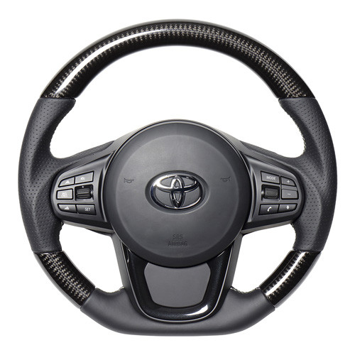 Real Black Carbon Fiber Steering Wheel for Supra (2020-2021) A90