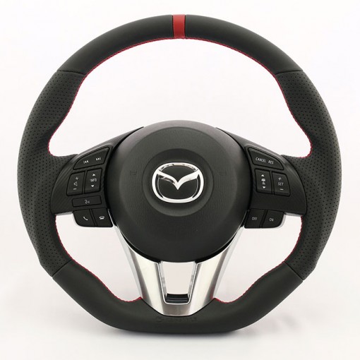 KenStyle Leather (Type4) Steering Wheel for 2013+ Mazda3 (Axela)