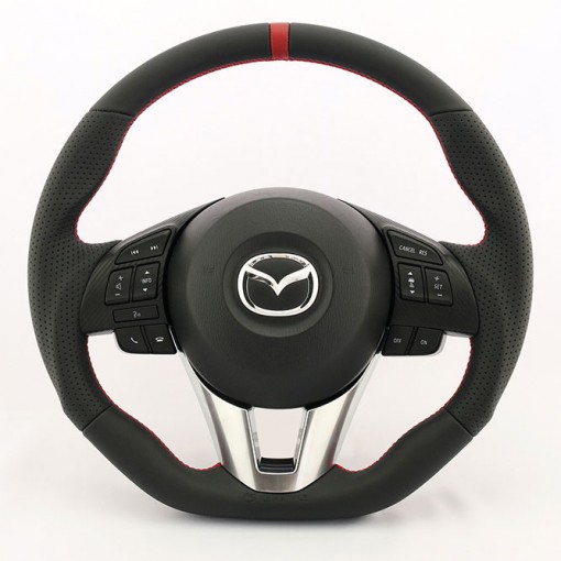 KenStyle Leather (Type-4) Steering Wheel for 2012-2017 Mazda CX-5