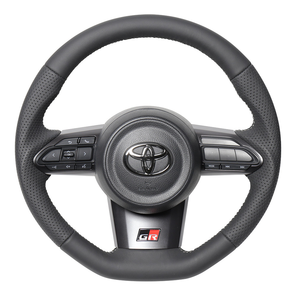 Real Nappa Leather Steering Wheel for Toyota GR Yaris (2021+) motiveJAPAN